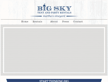 Tablet Screenshot of bigskytent.com